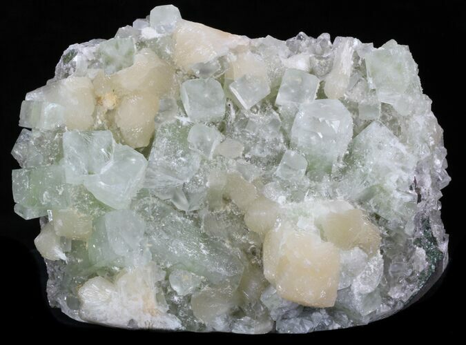 Stilbite & Apophyllite Crystal Cluster - India #33923